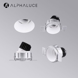 Lighting Fair 2025 Supplier Modern IP54 Kitchen Bathroom 13W Recessed Spot Light Led Cob Trimless Downlight Anti-Glare Design