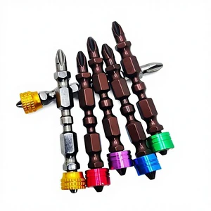 Electric Magnetic Ring Batch Head Screwdriver High Strength Double Head Phillips & Slotted Bits Set