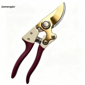 Premium Industrial DIY Rust-Proof Pruning Shears Titanium Coated Blade Aluminum Grip for Professional Landscape Nursery Work