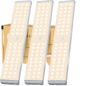 EGH Rechargeable USB Magnetic Under Cabinet Light 20LED Smart Motion Sensor Wall-Mounted Indoor Kitchen Closet Lamp Modern Style