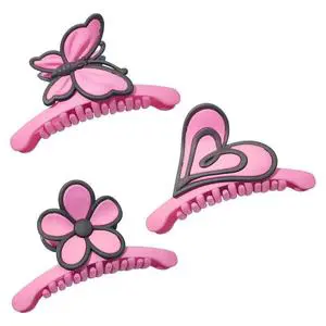High Quality New Design Elegant 11cm Large Hair Claws Women Girls Plastic Cute Flower Heart Big Hair Claw Clips Hair Accessories