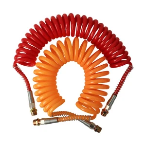Hjyajzt Trailer Parts & Accessories Light Weight Tubing Small Diameter PU Spiral Coiled Curly pa 12 Air Brake Hose Standards