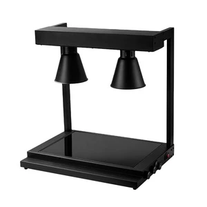 Buffet Restaurant Supplies Buffet Food Warmer Double Head Heating Lights Electric Deluxe Black Food Warmer Lamp