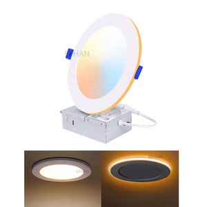 Etl 110-120V Dimmable Thin Fit Led Recessed Wafer 6 Inch 4 Inch Ceiling Slim Panel Led Pot Light With Nightlight