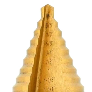 Hss Step Drill Bits Set for Multi-purpose Drilling in Thin Metal, Wood, & Plastic