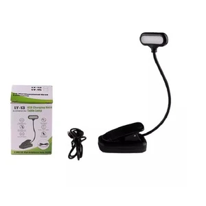 Student Eye protection Bedside LED Reading Clip Lamp White Light USB Charging Energy-saving Book Lamp