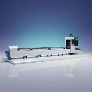 Professional Automatic Pipe Cutting Machine LX62TE Fiber Laser Pipe Tube Cutting Machine Tubes 220 Diameter 3000w