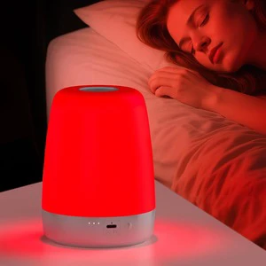 670nm Red Light Therapy Night Light for Sleep Bedside Sleep Aid Lamp Relaxing Night Lamp for Bedroom Use
