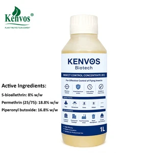 S-bioallethrin 0.8% + Permethrin 18.8% + Piperonyl Butoxide 16.8% EC Insecticide For Mosquito Fly Cockroach Pest Control