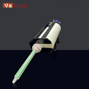 200ml 1:1/2:1 Manual Caulking Gun Sealant Dual Cartridges Epoxy Glue Silicone Gun with Steel Body Tool for Dispensing