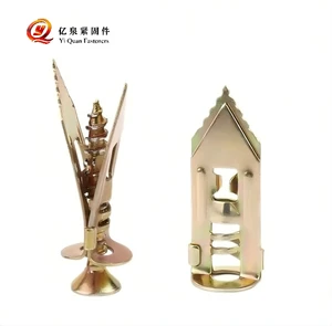 YIQUAN DIN Standard Metric Self-Drilling Anchor Screw Kit Carbon Steel Plasterboard Wall Fixing Plug Zinc Finish Golden Anchors