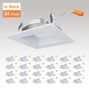 Warehouse ETL Recessed Light 4in Led Retrofit Ceiling Light TP24 Antiglare Dimmable Eco-Friendly Home Office Modern 9W 3-Year