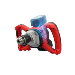 Cordless Brushless Earth Auger Drill Lithium Battery Powered Ground Drill Mixer For Soil Digging Concrete Mixing