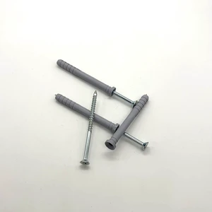 Wholesale Self Drilling Plastic Drywall Anchors Ribbed Nylon Expansion Screw Wall Plug for Plasterboard Concrete Fixing