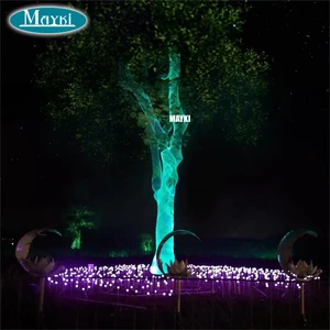 Luminous Optical Fiber Net LED Fiber Optic Mesh Lights Hot Sale Fiber Optic Mesh Lighting for Tree and Ceiling