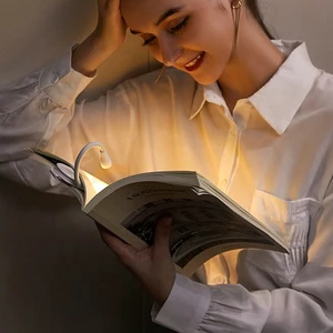 Clip Mini Book Reader Light Glocusent Usb Rechargeable Clip on Book Light for Reading in Bed