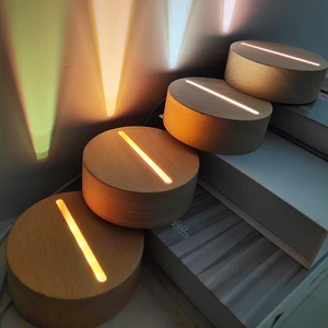 Cute 3D LED Night Light Warm Color Battery-powered Mini Table Lamp Decorative Flickering Effect for All Users Acrylic Material