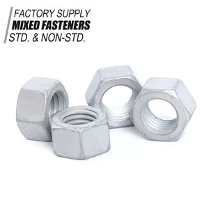 Stainless Steel/Steel Heavy Hex Flat Nuts Jam Nuts Black Oxide Finish Class 4 Grade ASTM A563/F594/F467 Imperial Inch