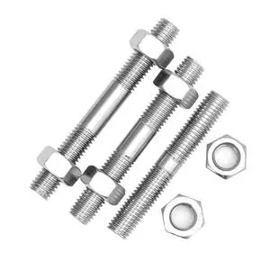 Stainless Steel 304 Zinc Finish Double-Headed Screw Nut M6-M16mm Grade 4.8-12.9 Fine-tooth Thread for Combination Bolt Fankang