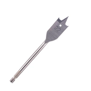 Tri-Point Paddle Flat Wood Spade Drill Bit for Wood Clean and Fast Drilling 13-38mm Professional Flat Spade Wood Drill Bit