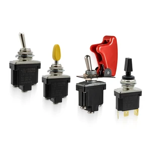 Changjiang CJK-TS1 RGB Toggle Switch 250V Waterproof IP67 Nylon 15A/20A 12V Max Voltage SPST 3P 12mm Screw Electrical Equipment