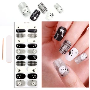 New Trends Semi Solid Nail Glue No Uv Gel Nail Stickers No Bake Glue Press On No Uv Gel Nail Wraps