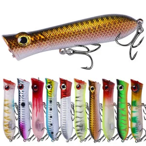 Wholesale PO032 8.3cm 11g Artificial Hard Plastic Baits Top Water Floating Popper Fishing Lures