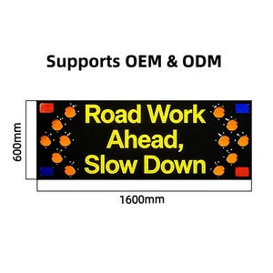 Flashing LED Arrow Sign Vehicle Warning Light IP65 Protection Wall-Mounted External Power Supports OEM/ODM