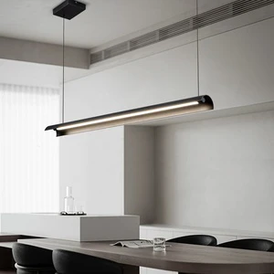 SKD Sunsir Indoor Decorative Lighting Fixtures Commercial Lights Hanging Pendant Lamp Black Linear Pendant Light for Home Use