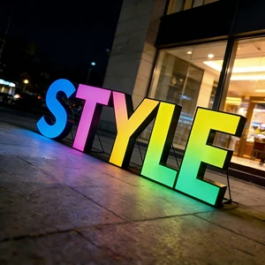 CARREY Sign Custom RGB Signage Colorful Sign Acrylic Advertising Logo Lights For Bar Even&party Outdoor Shop Club Decoration
