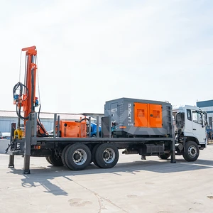 300m 400m Vehicle Mounted Drilling Rig Hydraulic Down The Hole Drill Bit Suitable For Rural Water Intake And Muddy Road Sections