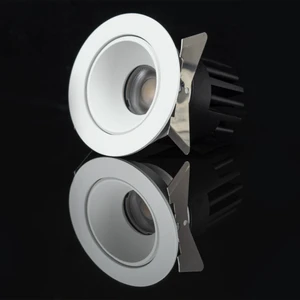 Commercial Hotel Down Light Die Casting Aluminum 7W 12W 15W Ceiling LED Recessed Spotlight Adjustable Cob Downlight