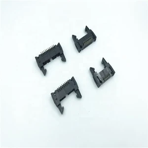 Box Header with Latches Right Angle Dip Type Shrouded Header