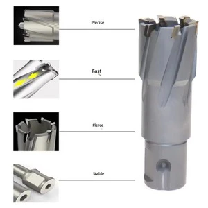 Multi-Size Optional TCT Annular Cutter 35mm Deep Hollow Magnetic Drill Bit for Metalworking & Steel Drilling