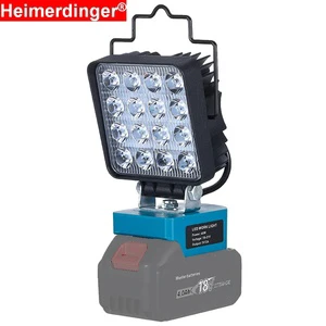 Cordless Industrial Grade LED Work Light with Battery Power for Job Site Flood Lighting