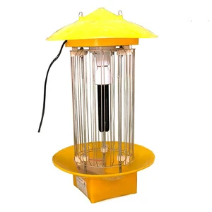 Outdoor Orchard/Park Solar-Powered Plastic IP65 Waterproof Intelligent Insect-Killing Bug Zappers Purple Light 1500-3000m