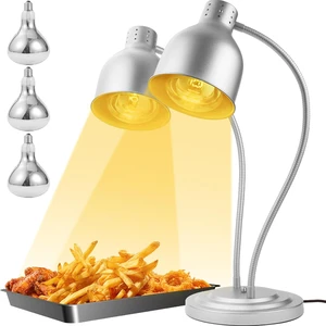 Dual-Head Electric Buffet Food Lamp Hotel Commercial Kitchen Catering Restaurant Equipment Supplies Food Warmer Lamp