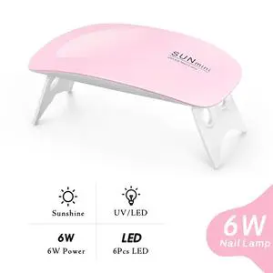 2024 Hot Sale Portable Mini UV LED Nail Lamp USB Operated Durable Plastic CE RoHS Certified 365nm Light for Salon Nail Gel