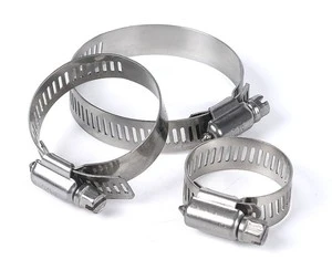 Good Price Adjustable Pipe Clamp Worm Gear 201 304 Stainless Steel Hose Clamps