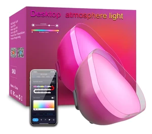 Desktop Atmosphere Light Mobile APP Control RGB Audio Music Rhythm Light Intelligent Dimming Small Night Light
