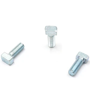 T-Shaped Bolt with Ball Fastener M10/M6/M20 (10mm-20mm) ANSI/DIN Standards Carbon Steel Grade 8.8 Zinc Finish