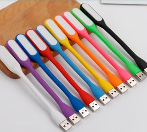 5V USB Mini LED Reading Night Lamp Portable Flexible Clip Yellow Body Laptop Computer Bedroom Application