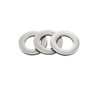 Zhanhang DIN125 A2 304 Stainless Steel Grade 200HV Flat Washer Plain Gasket M4-M30 Custom Outer Diameter for Mining Heavy