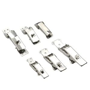 TANJA Hot Sell Spring Stainless Steel Toggle Catch Lock Trailer Self-locking Buckle Cabinet Box Lock Clamp Hasp Draw Latches