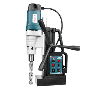 Ousai Factory 220V AC Powered Magnetic Seat Drill for Steel Plate Drilling & Tapping with Speed Control & Core Sampling
