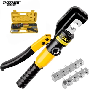 YQK-70 Steel Hydraulic Wire Terminal Crimper Plier Aluminum Cable Lug Press Tools Hexagonal 6T Force 4-70mm