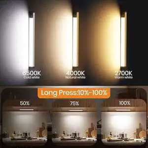 Wire-free Wardrobe Induction Light, Infrared Motion Sensor Strip Light, Energy-saving Lighting for Kitchen and Cabinet