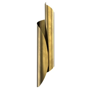 Parducci Two Light Bathroom Fixture Vintage Brass Metal Wall Sconce Luxury LED Wall Lamp for Bedroom Living Room