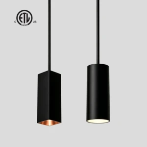 ETL Listed Ceiling Mounted OEM ODM LED Pendant Square Mini Downlight Custom Logo Dimmable CRI>95 Dining Rooms Desks Bar Counter