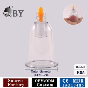 BY Baoyi Third-generation Sealing Technology Stronger Suction Exclusive Patents B05 3.4cm Cupping Cups Hijama Cups Wholesale